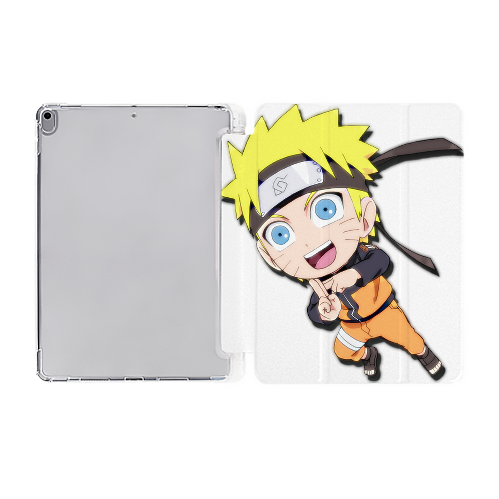 （画像用） NARUTO -ナルト- うずまき ナルト Uzumaki Naruto IPad ケース ペン収納付き 三つ折りスタンド PUレザー×シリコン 対応機種9.5/10.5/10.9インチ